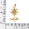 Rack Plating Brass Micro Pave Cubic Zirconia Charms KK-P287-07G-3