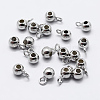 Anti-Tarnish Rhodium Plated 925 Sterling Silver Tube Bails STER-K167-047B-P-2