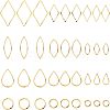 SUPERFINDINGS 120Pcs 12 Style Brass Linking Rings KK-FH0002-93-1