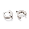 Tarnish Resistant 304 Stainless Steel Huggie Hoop Earrings Findings X-STAS-I167-01C-P-2