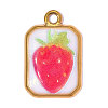 Printed 304 Stainless Steel with Enamel Pendants SA-OY002-77G-1