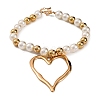 Alloy & Plastic Pearl Necklaces for Women NJEW-U013-06G-02-2