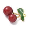304 Stainless Steel with Acrylic Cherry Pendants LS-STAS-G362-05G-01-2