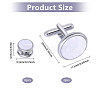 Brass with White Shell Cufflinks FIND-GL0002-07-2