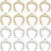 16Pcs 2 Colors 201 Stainless Steel Pendants STAS-CA0001-52-1