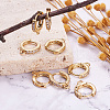 Eco-Friendly Brass Earring Hoops Findings KK-TA0007-40-11