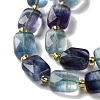 Natural Colorful Fluorite Beads Strands G-H061-A11-01-4