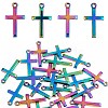 25Pcs Alloy Tiny Cross Charms FIND-SZ0003-25-1