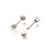 304 Stainless Steel Stud Earring Findings STAS-F311-18P-01C-2