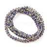 Electroplate Glass Beads Strands EGLA-A034-J4mm-G01-2