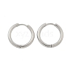 Tarnish Resistant 304 Stainless Steel Huggie Hoop Earrings LS-EJEW-F111B-21mm-P-4