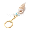 Natural Shell Pendant Keychains KEYC-JKC01094-01-5