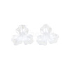 3-Petal ABS Plastic Imitation Pearl Bead Caps X-OACR-T018-05-3