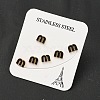 Ion Plating(IP) 304 Stainless Steel Ear Plugs Gauges EJEW-H012-04G-01-1