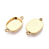 304 Stainless Steel Connector Cabochon Settings STAS-N115-40G-2