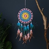 Woven Net/Web with Feather Hanging Ornaments PW-WG0DA7B-06-1