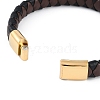 Braided Microfiber Leather Cord Bracelets BJEW-P328-06G-02-3