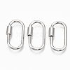 Brass Screw Carabiner Lock Charms LS-KK-T047-07P-1