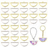 32Pcs 2 Colors Alloy Open Back Bezel Big Pendants FIND-CA0010-88-1