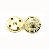 4-Hole Brass Buttons BUTT-WH0017-21C-03-1