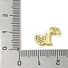 Real 18K Gold Plated Brass Pave Cubic Zirconia Pendants KK-M283-08D-02-3