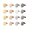 32Pcs 16 Styles 304 Stainless Steel Ear Stud Findings STAS-TA0001-37-10