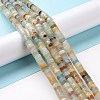 Natural Flower Amazonite Beads Strands G-D481-06-2