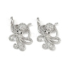 Brass Micro Pave Cubic Zirconia Pendants KK-C093-12P-1