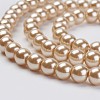 Eco-Friendly Dyed Glass Pearl Beads Strands HY-A008-6mm-RB019-3