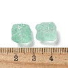 Baking Painted Transparent Glass Beads GLAA-C035-01E-3