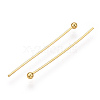 Brass Ball Head Pins KK-G331-10-0.6x25-3