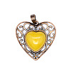 Retro Hollow Natural Topaz Jade Pendants PW-WGAB5DC-05-1