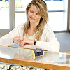 Imitation Leather & Metal Bracelet Watch Display Stands ODIS-PH0009-27A-5