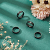 4Pcs 4 Styles Stainless Steel Grooved Finger Ring Settings STAS-LP0001-43EB-04-3