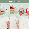 CRASPIRE 4Pcs 4 Styles Plant Clear Silicone Stamps DIY-CP0009-77-6