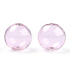 Transparent Blow High Borosilicate Glass Globe Beads GLAA-T003-09A-2