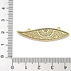 Rack Plating Brass Micro Pave Cubic Zirconia Connector Pendants KK-Z063-34G-3