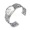 Constellation Alloy Open Cuff Bangles for Women Men BJEW-C064-01AS-08-1