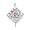 Brass Rhinestone Pendants RB-CBAA948-02P-1