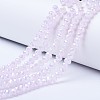 Electroplate Glass Beads Strands X-EGLA-A034-J6mm-B04-1