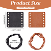 2 Sets 2 Colors Imitation Leather Motorbike Handle Ccover AJEW-AN0007-41-2