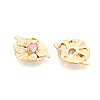 Brass Micro Pave Cubic Zirconia Pendants KK-N263-10G-2
