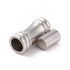 Tarnish Resistant 304 Stainless Steel Magnetic Clasps with Glue-in Ends STAS-E006-11-1