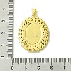 Real 18K Gold Plated Brass Micro Pave Cubic Zirconia Pendants KK-H472-16G-02-3