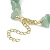 Natural Gemstone Chips & Shell Pearl & Glass Beaded Bracelet for Women BJEW-JB08990-6