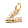 Rack Plating Brass with ABS Plastic Imitation Pearl Charms KK-B092-30V-G-2