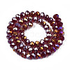 Electroplate Glass Beads Strands EGLA-A034-T2mm-B29-2