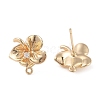 Brass Stud Earring Findings KK-N256-06G-2