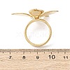 Opaque Acrylic Imitation Pearl Finger Rings RJEW-P177-03B-G-5