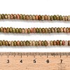 Natural Unakite Beads Strands G-L635-A15-4x2mm-6